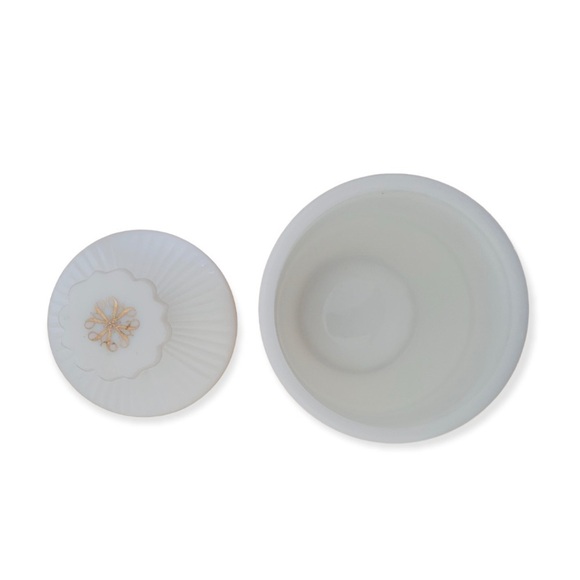 Vintage Vase textile pattern pot with lid - Picture 4 of 5